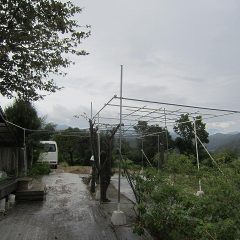 片付け終わると同時に大粒の雨が降り始めました