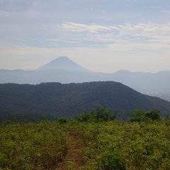 墨絵の様な富士山