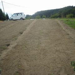 整地作業が終了して種まきの準備が整いました