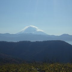 富士山頂は雲にすっぽりと包まれています