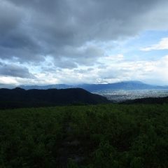 夕方、ようやく甲府の街に陽が射して来ました