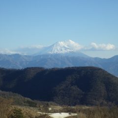 作業が終わる頃、久し振りに富士山が綺麗に見えました